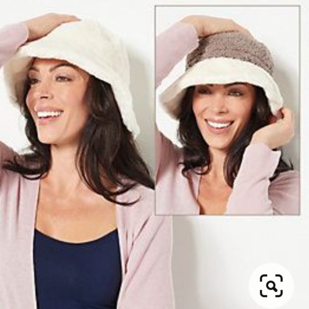 Sprigs Reversible Faux Fur & Sherpa Bucket Hat